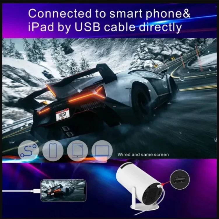 HY300 Gaming Projector – 50% OFF! 4K 1080P + 20,000 Games