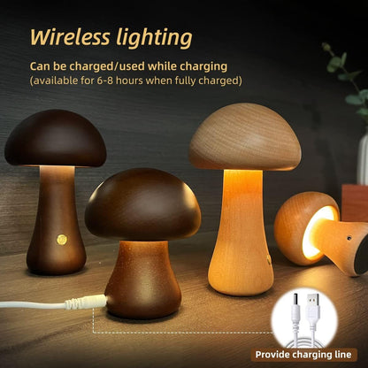 Mushroom Night Light -Cute Touch LED Lamp – 70% OFF