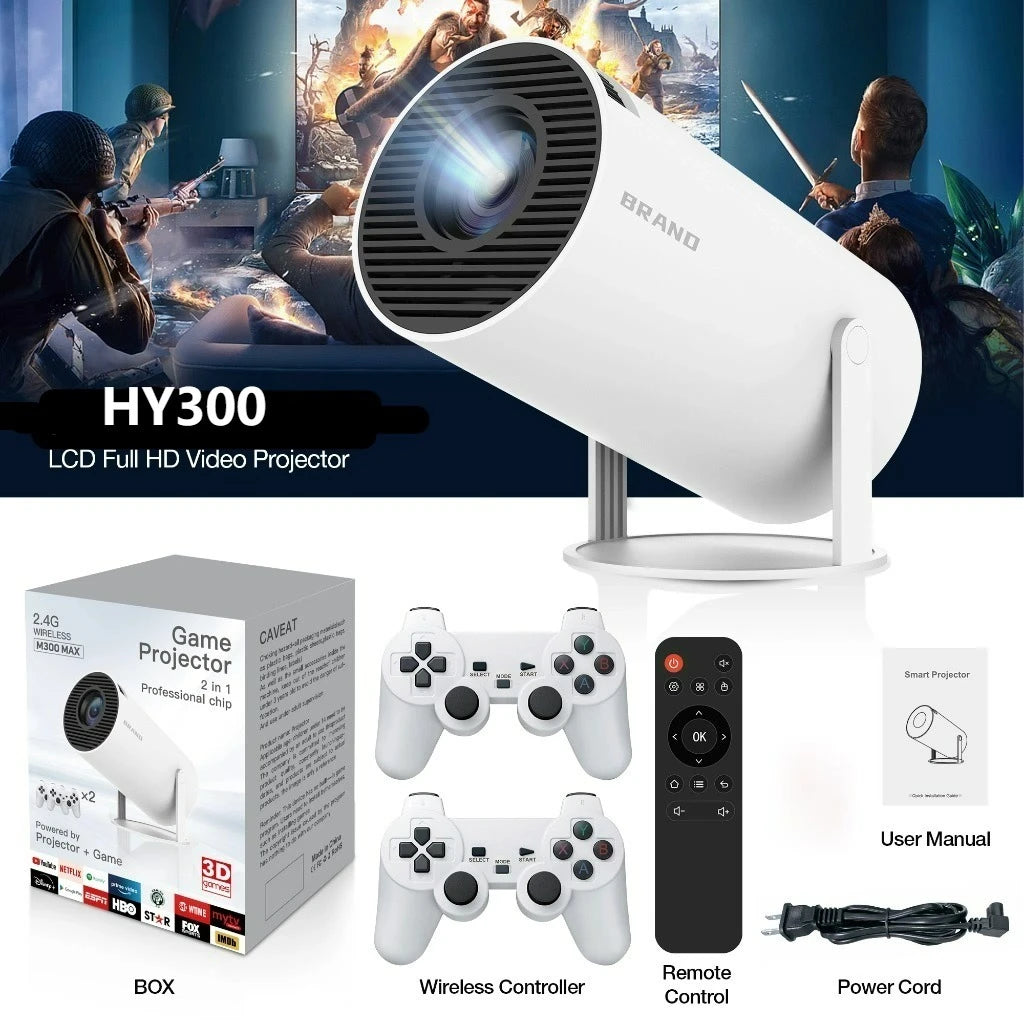 HY300 Gaming Projector – 50% OFF! 4K 1080P + 20,000 Games
