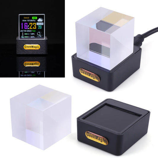 Crystal Hologram Cube – 50% OFF! Photo + Weather + Clock + GIF